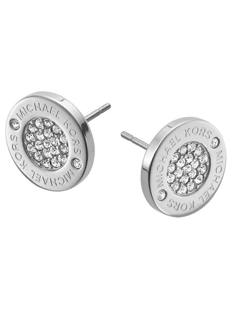 michael kors stud earrings silver.